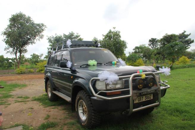 Myrons vehicle decorated.